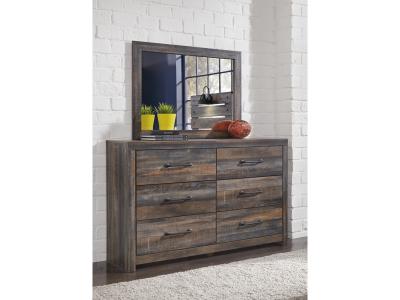 Signature Design by Ashley Drystan Queen Panel Bed with Storage, Dresser and Mirror - B211B65