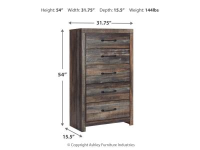 Signature Design by Ashley Drystan Queen Panel Bed with Storage, Chest and Nightstand - B211B64