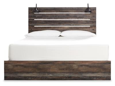 Signature Design by Ashley Drystan King Panel Bed with Storage, Dresser, Mirror, Chest and 2 Nightstands - B211B66