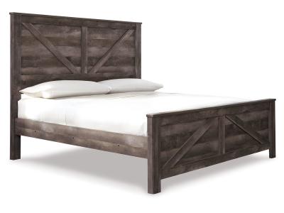 Signature Design by Ashley Wynnlow King Crossbuck Panel Bed, Dresser, Mirror and Nightstand - B440B26