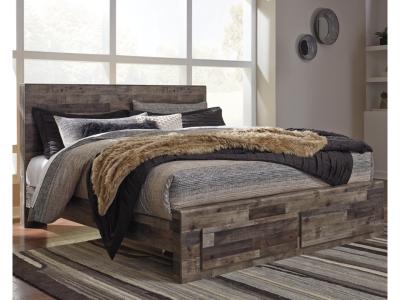 Signature Design by Ashley Derekson King Panel Storage Bed, Dresser and Mirror - B200B52