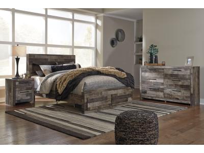 Signature Design by Ashley Derekson Queen Panel Storage Bed, Dresser and Nightstand - B200B53
