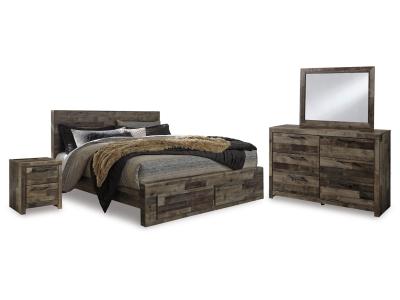Signature Design by Ashley Derekson King Panel Storage Bed, Dresser and Nightstand - B200B54
