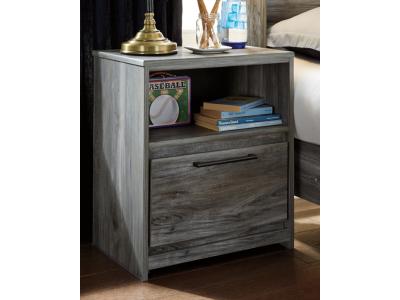 Signature Design by Ashley Baystorm Queen Panel Storage Bed, Dresser, Mirror, Chest and 2 Nightstands - B221B57
