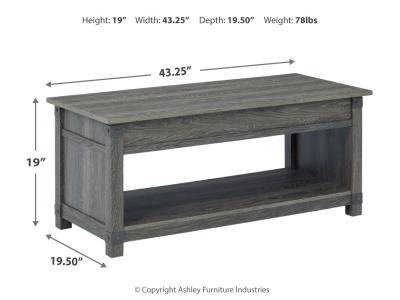 Signature Design by Ashley Freedan Lift-top Coffee Table, 2 End Tables and Console - T175T2