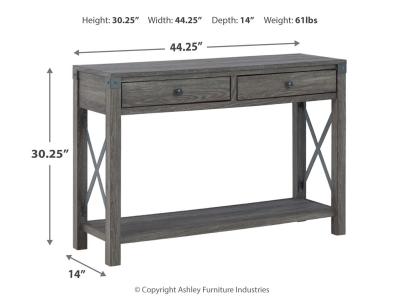 Signature Design by Ashley Freedan Lift-top Coffee Table, 2 End Tables and Console - T175T2