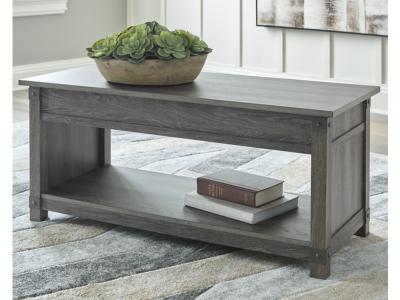 Signature Design by Ashley Freedan Lift-top Coffee Table, 2 End Tables and Console - T175T2
