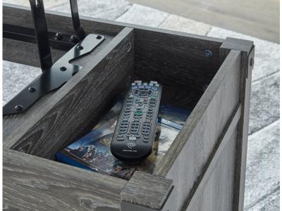 Signature Design by Ashley Freedan Lift-top Coffee Table, 2 End Tables and Console - T175T2