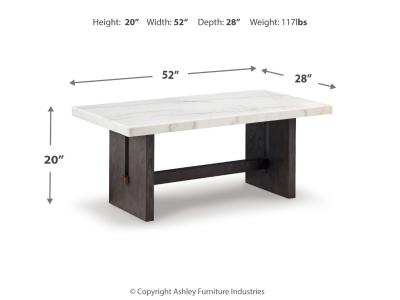 Signature Design by Ashley Burkhaus Coffee Table and 2 Ends - T779T1