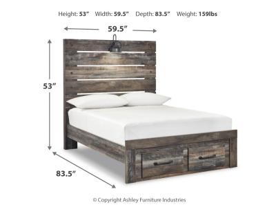 Signature Design by Ashley Drystan Full Panel Storage Bed, Dresser, Mirror and Nightstand - B211B72