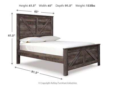 Signature Design by Ashley Wynnlow Queen Crossbuck Panel Bed, Chest and Nightstand - B440B28