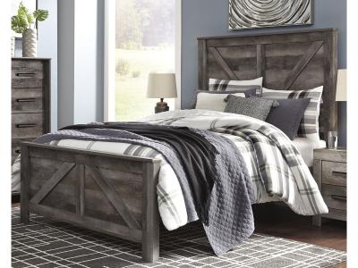 Signature Design by Ashley Wynnlow Queen Crossbuck Panel Bed, Chest and Nightstand - B440B28