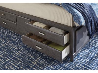 Signature Design by Ashley Caitbrook King Storage Bed, Dresser, Mirror and 2 Nightstands - B476B21