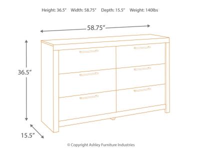 Signature Design by Ashley Derekson Queen Panel Storage Bed, Dresser and 2 Nightstand - B200B58