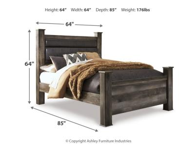 Signature Design by Ashley Wynnlow Queen Poster Bed, Chest and 2 Nightstands - B440B30