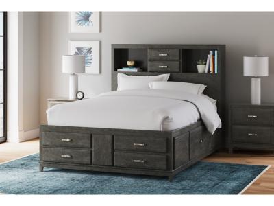 Signature Design by Ashley Caitbrook Queen Storage Bed, Dresser and 2 Nightstands - B476B22