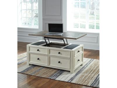 Signature Design by Ashley Bolanburg Coffee Table and 2 End Tables - T637T6