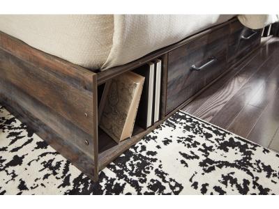 Signature Design by Ashley Drystan Queen Bookcase Storage Bed, Dresser, Mirror, Chest and 2 Nightstands - B211B77