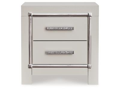 Signature Design by Ashley Zyniden Queen Upholstered Panel Bed, Dresser, Mirror and Nightstand - B2114B7