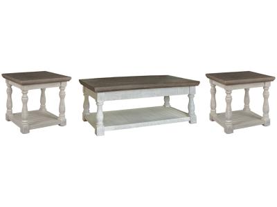 Signature Design by Ashley Havalance Lift-Top Coffee Table and 2 Ends - T814T2