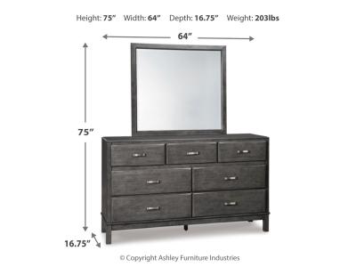 Signature Design by Ashley Caitbrook Queen Storage Bed, Dresser, Mirror, Chest and 2 Nightstands - B476B26
