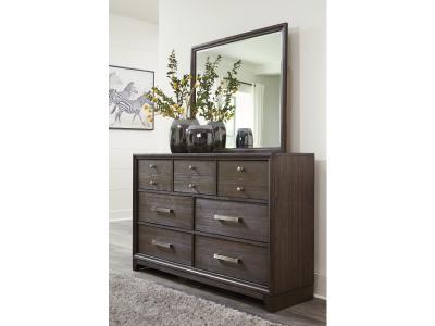 Signature Design by Ashley Caitbrook Queen Storage Bed, Dresser, Mirror, Chest and 2 Nightstands - B476B26