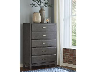 Signature Design by Ashley Caitbrook Queen Storage Bed, Dresser, Mirror, Chest and 2 Nightstands - B476B26