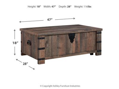 Signature Design by Ashley Hollum Lift-top Coffee Table and 2 End Tables - T466T1