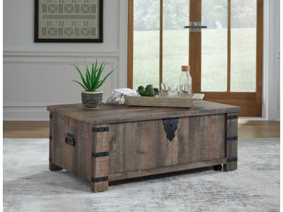 Signature Design by Ashley Hollum Lift-top Coffee Table and 2 End Tables - T466T1