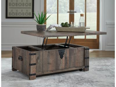 Signature Design by Ashley Hollum Lift-top Coffee Table and 2 End Tables - T466T1