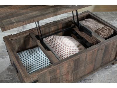 Signature Design by Ashley Hollum Lift-top Coffee Table and 2 End Tables - T466T1