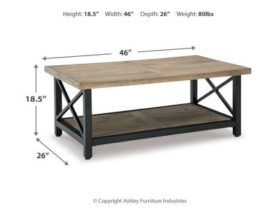 Signature Design by Ashley Bristenfort Coffee Table and 2 End Tables - T685T1
