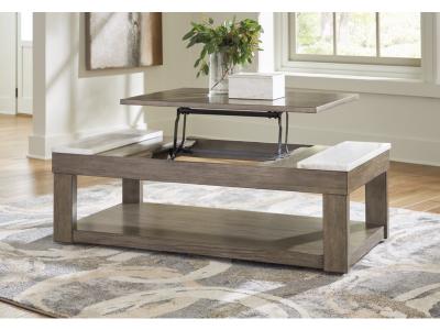 Signature Design by Ashley Loyaska Lift-top Coffee Table and 2 End Tables - T854T1