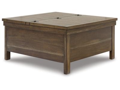 Signature Design by Ashley Moriville Lift-top Coffee Table and 2 Chairside End Tables - T731T2