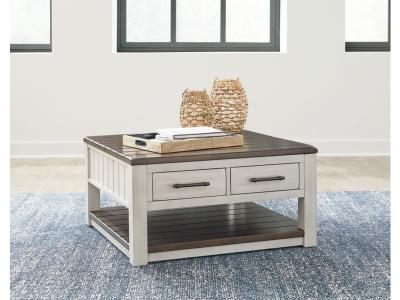 Signature Design by Ashley Darborn Lift-top Coffee Table and 2 Chairside End Tables - T796T1