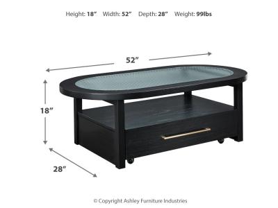 Signature Design by Ashley Winbardi Coffee Table and 2 Chairside End Tables - T786T2