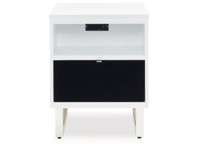 Signature Design by Ashley Gardoni Coffee Table and 2 Chairside End Tables - T756T2