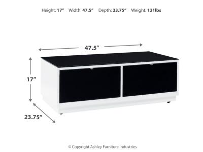 Signature Design by Ashley Gardoni Coffee Table and 2 Chairside End Tables - T756T2