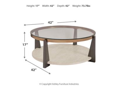 Signature Design by Ashley Frazwa Coffee Table and 2 End Tables - T432T1