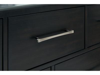 Signature Design by Ashley Rowanbeck King Upholstered Panel Bed, Dresser and Mirror - B821B6