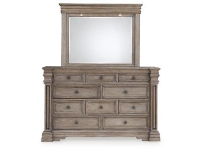 Signature Design by Ashley Blairhurst King Panel Bed, Dresser and Mirror - B916B6