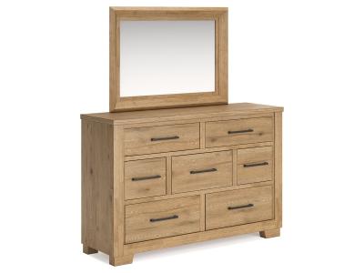 Signature Design by Ashley Galliden California King Panel Bed, Dresser and Mirror - B841B7