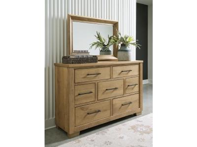 Signature Design by Ashley Galliden California King Panel Bed, Dresser and Mirror - B841B7