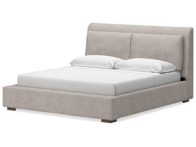 Signature Design by Ashley Cabalynn California King Upholstered Bed, Dresser and Mirror - B974B11