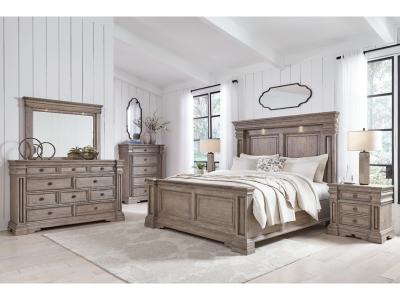 Signature Design by Ashley Blairhurst Queen Panel Bed, Dresser and Mirror - B916B3