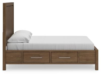 Signature Design by Ashley Cabalynn California King Panel Bed with Storage, Dresser and Mirror - B974B13