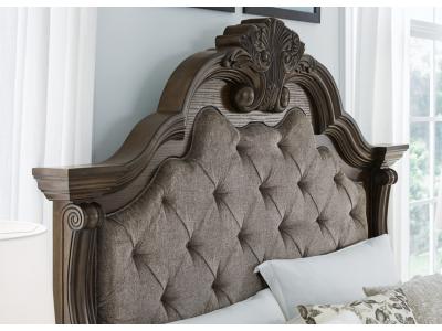 Signature Design by Ashley Maylee King Upholstered Bed, Dresser and Mirror - B947B6