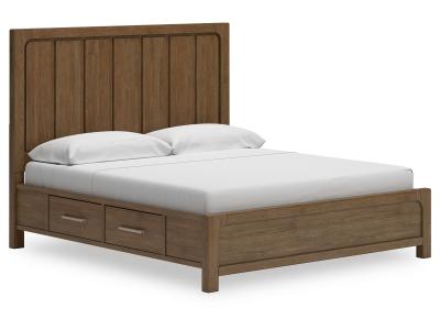 Signature Design by Ashley Cabalynn King Panel Bed with Storage, Dresser and Mirror - B974B12