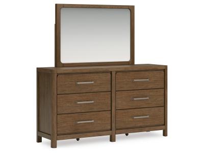Signature Design by Ashley Cabalynn King Upholstered Bed, Dresser and Mirror - B974B10