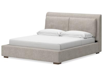 Signature Design by Ashley Cabalynn King Upholstered Bed, Dresser and Mirror - B974B10